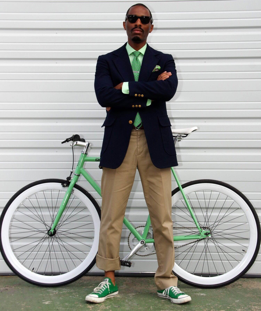 Burgess "BJ" Jeffries started riding a bicycle to work in 2014 to help save the environment and to get fit. 