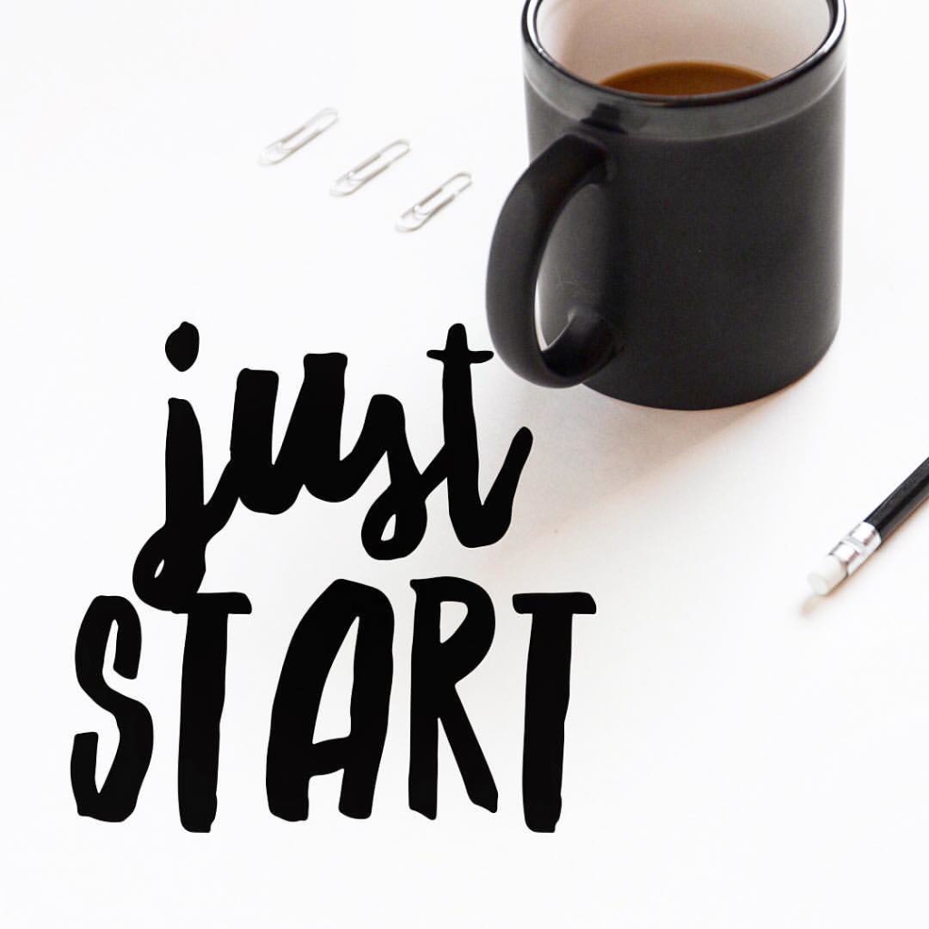 Stuck on start? Get your engines going and just begin. Know this: It will be a beautiful journey because you are in the driver's seat. 