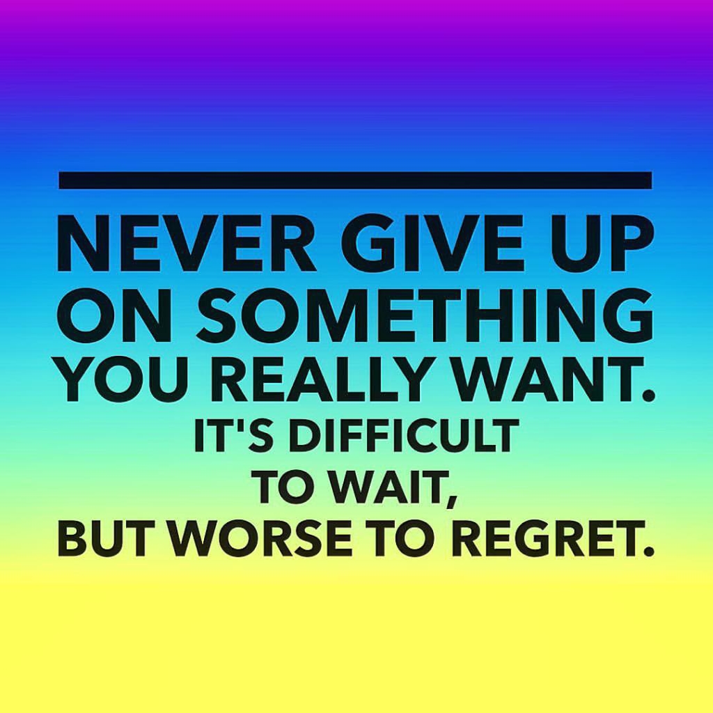 How many times have you wanted something so badly, but you didn't have the patience to wait? You jumped the gun and later regretted your decision. Waiting is powerful. When there's a big decision you have to make and you are torn at what to do, just wait. The answer will come - eventually. 