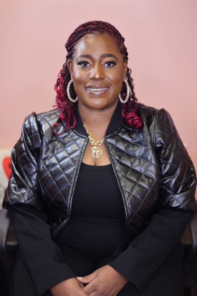 Arica Etheridge's final look. (Photo by Daniel Roth)