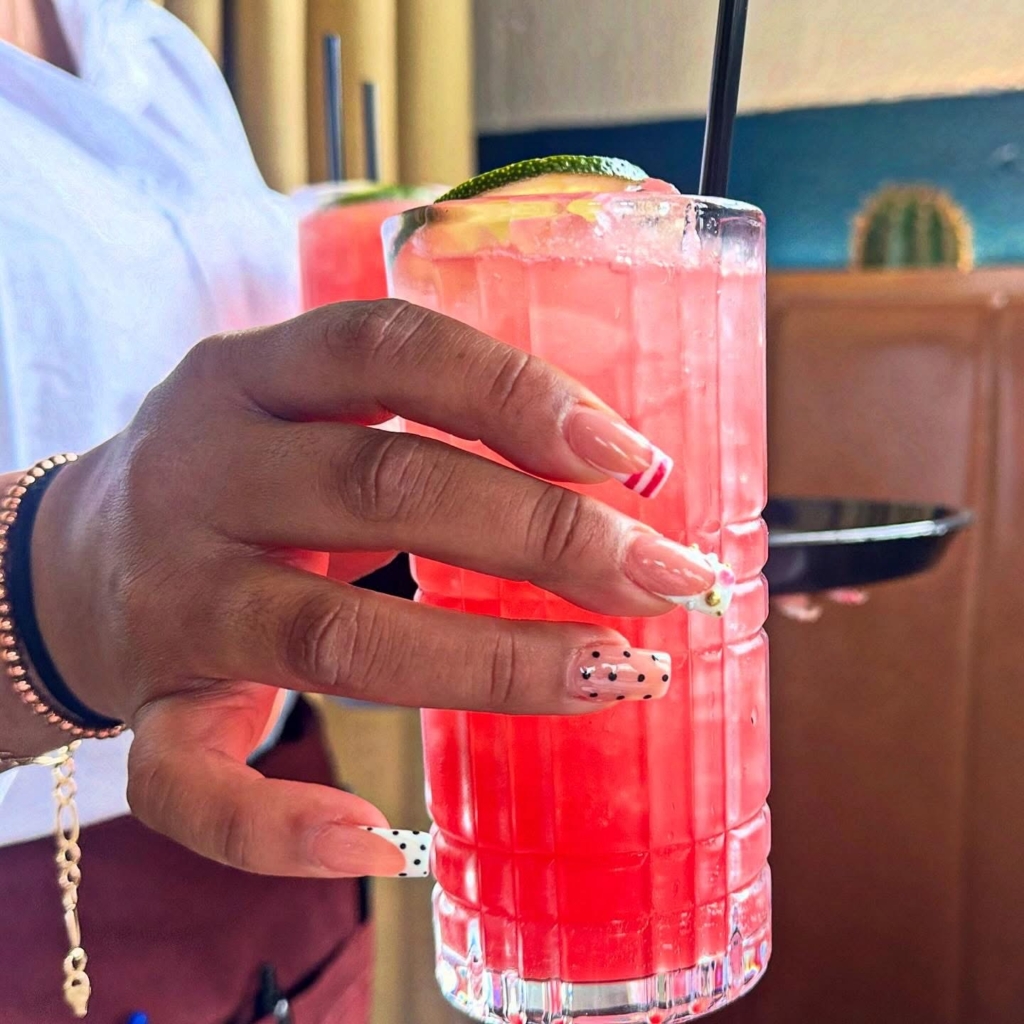 De Nada will offer a bar service complete with cocktails and mocktails. Nick's Mocktail, made with watermelon, strawberry, lime, strawberry juice and Sprite, is so refreshing for the summer. (Photo by Chanda Temple) 