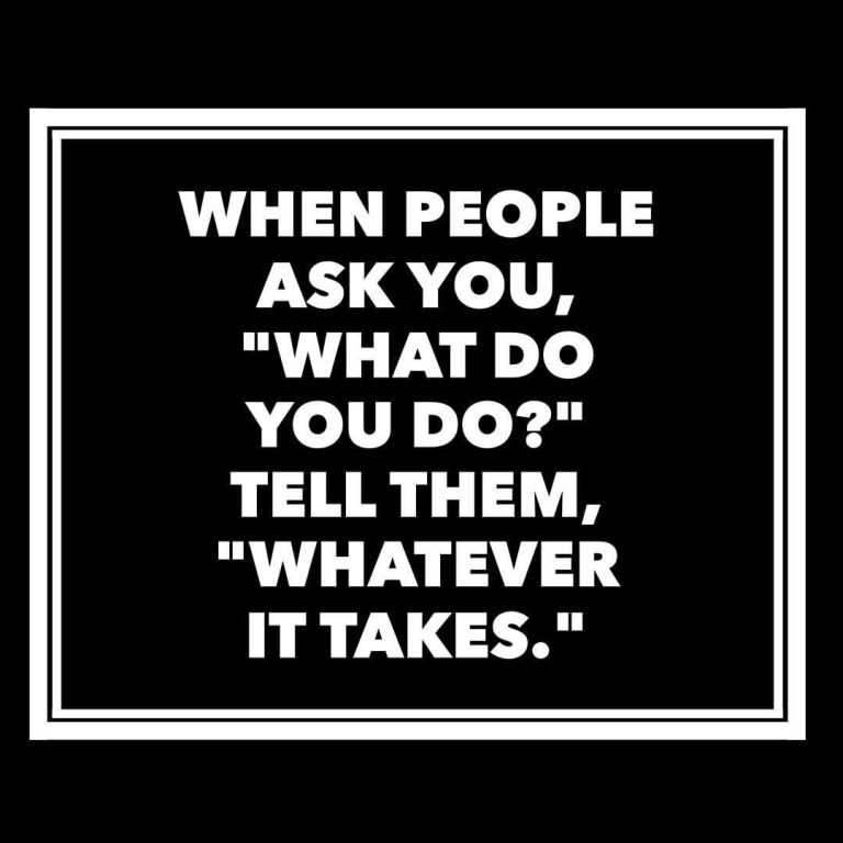 Let your work, not your words, speak for you.